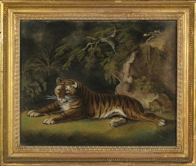 Tijger in een junglelandschap door Benjamin Zobel